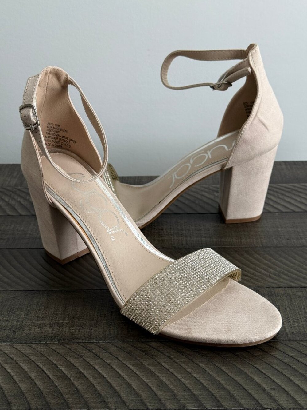 Sugar Women's Machelene Dressy Block Heel Sandals Size 10M